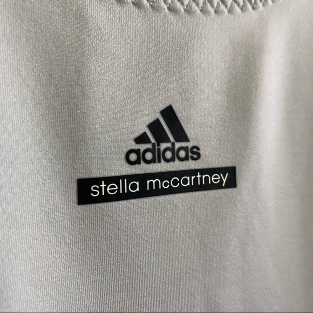 Adidas X Stella McCartney Light Gray Athletic Tank Top Large - Picture 6 of 11